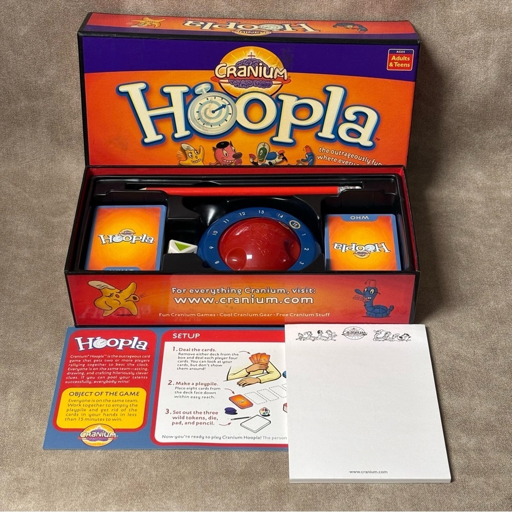 Hoopla Card Game by Cranium - 2002 Edition - Ages Teen to Adult -
Complete